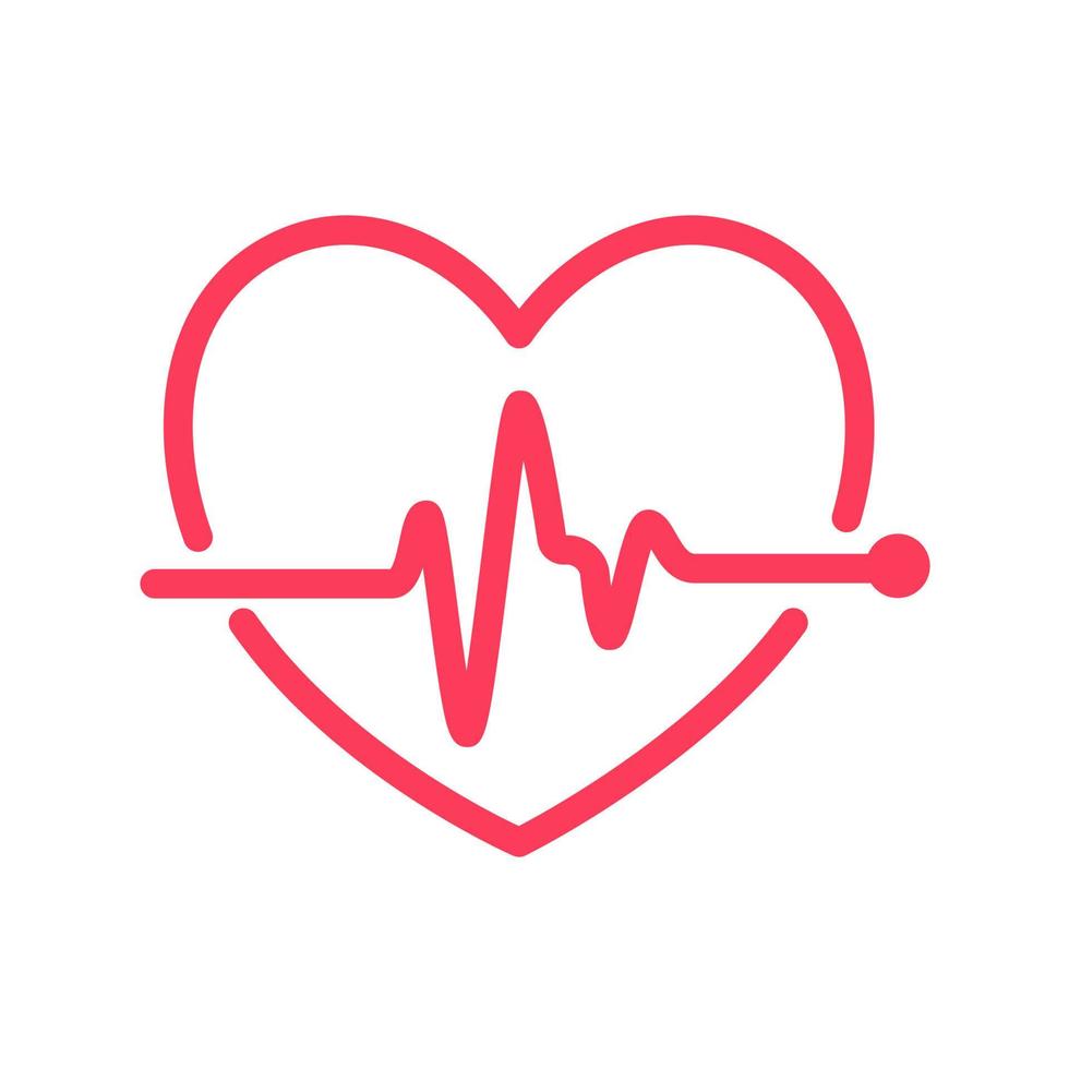 coração ritmo gráfico verificação seu batimento cardiaco para diagnóstico vetor
