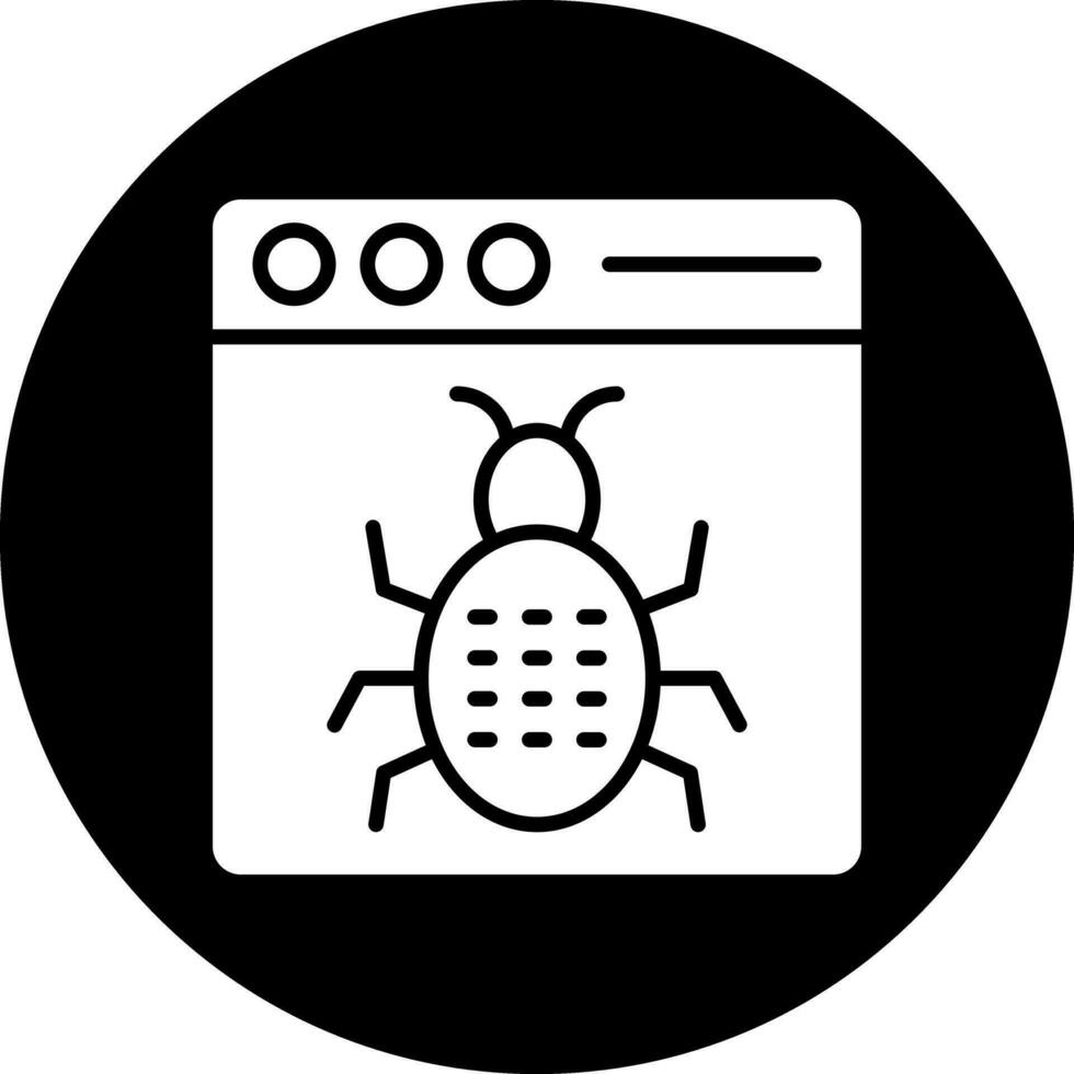 design de ícone de vetor de bug