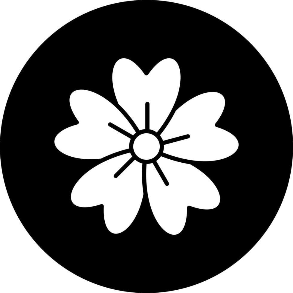 design de ícone vetorial de flor de cerejeira vetor