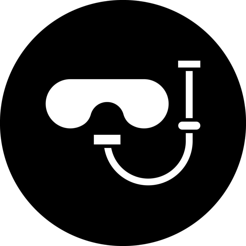 design de ícone de vetor de máscara de mergulho