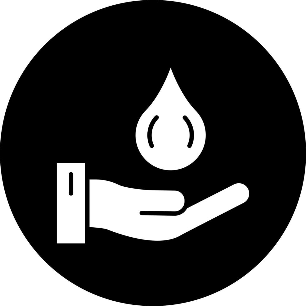 salvar o design do ícone do vetor de água