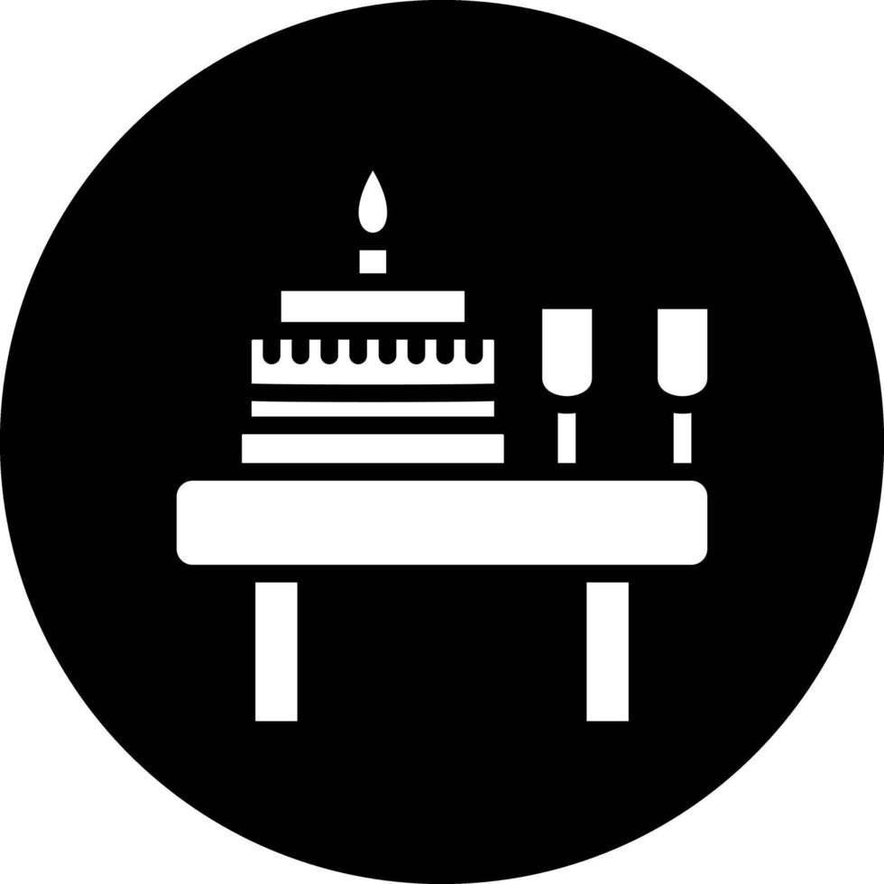 aniversário mesa vetor ícone Projeto