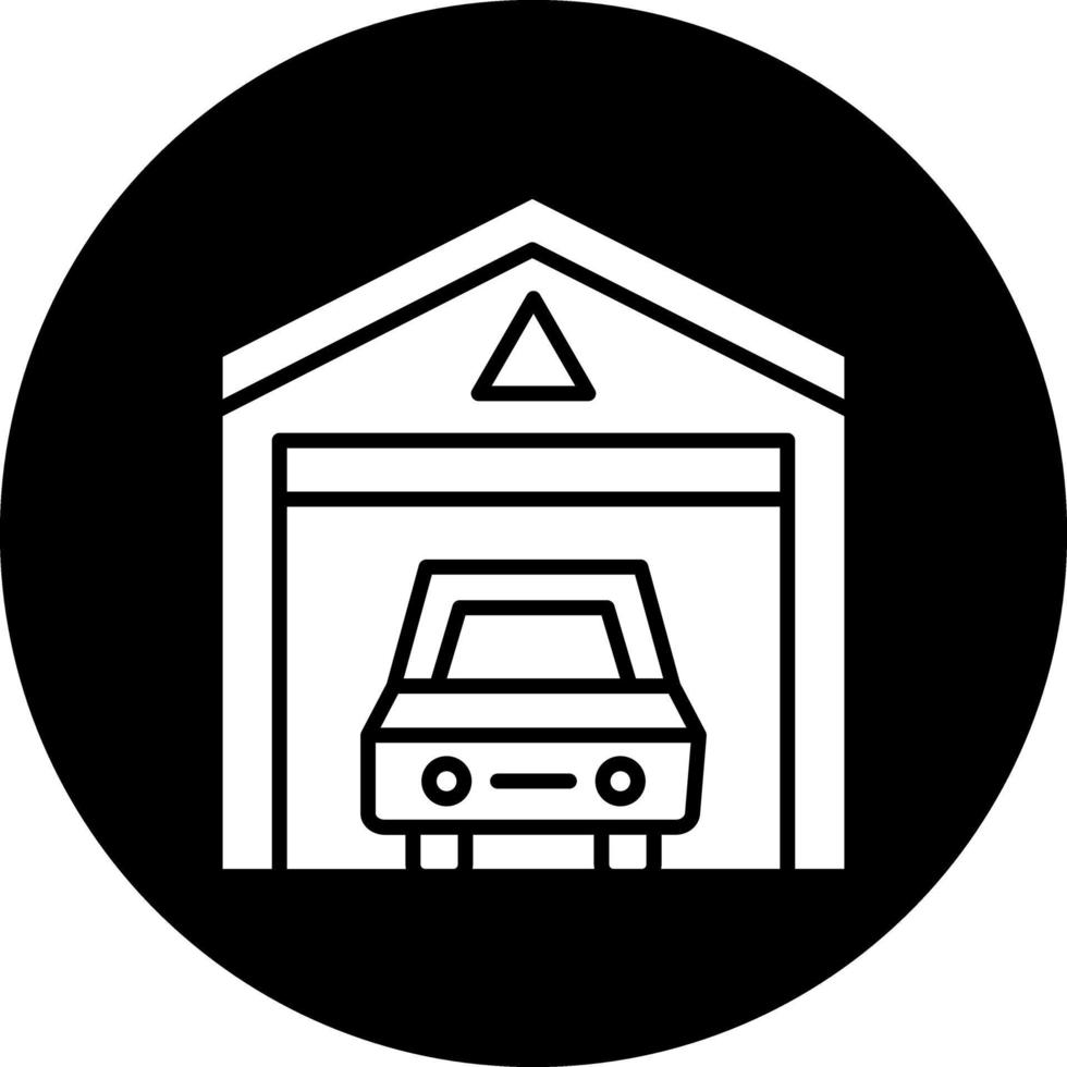 carro garagem vetor ícone Projeto