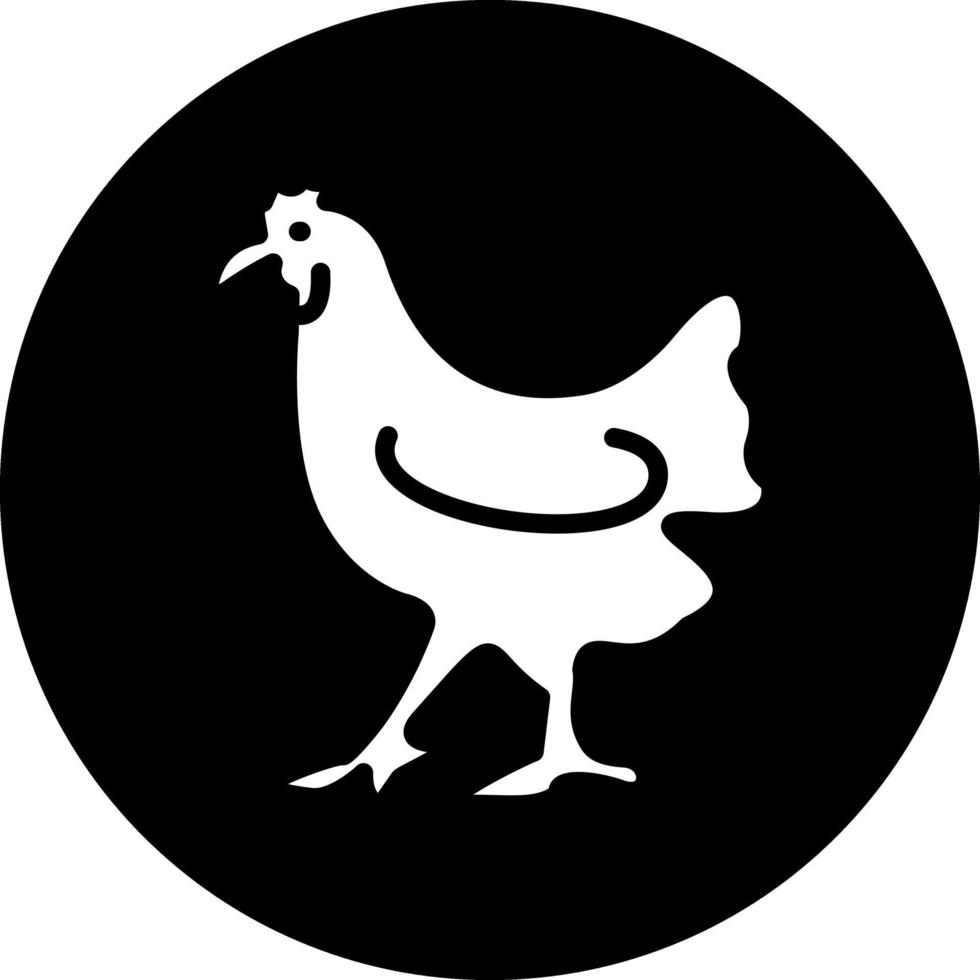 design de ícone de vetor de frango