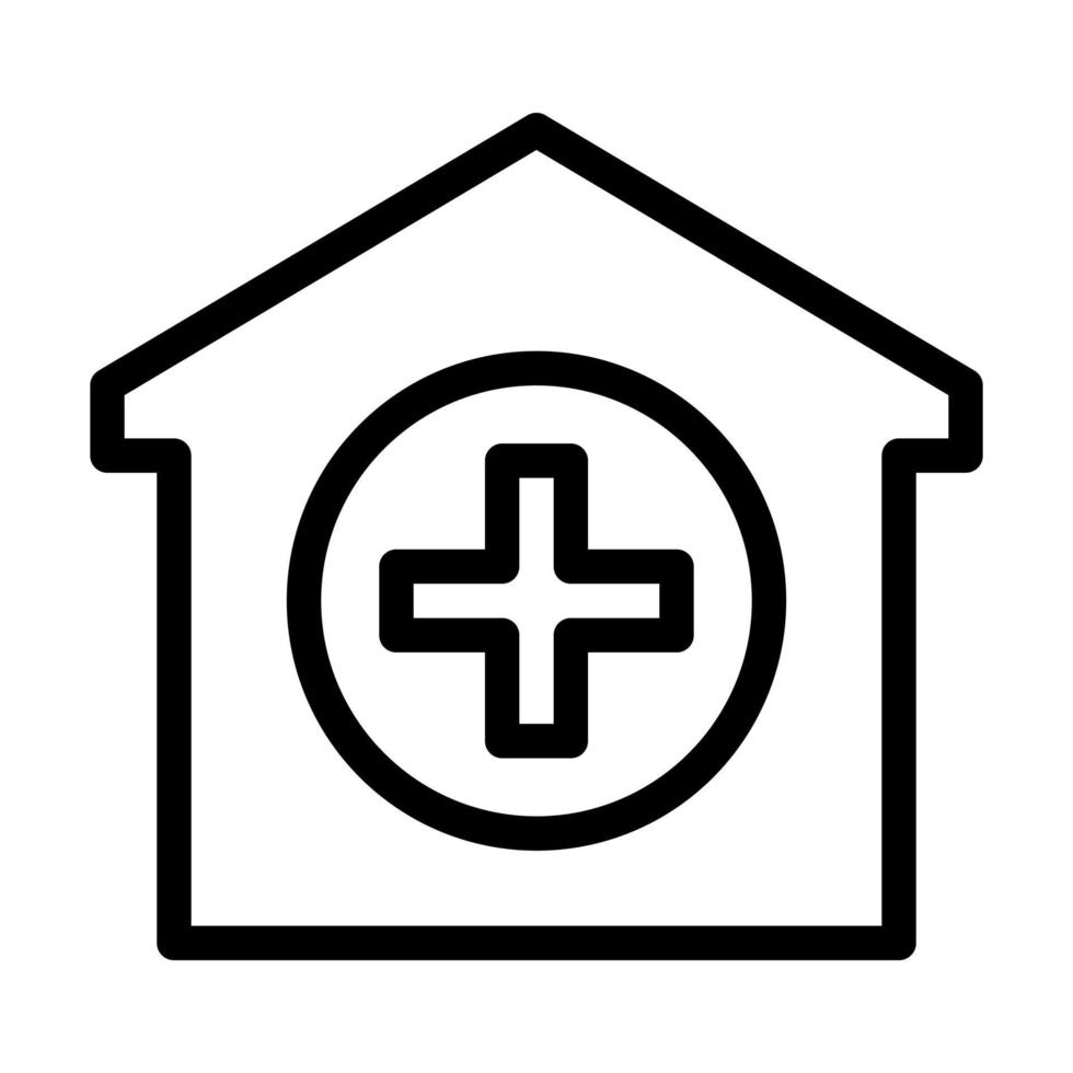 enfermagem casa ícone Projeto vetor
