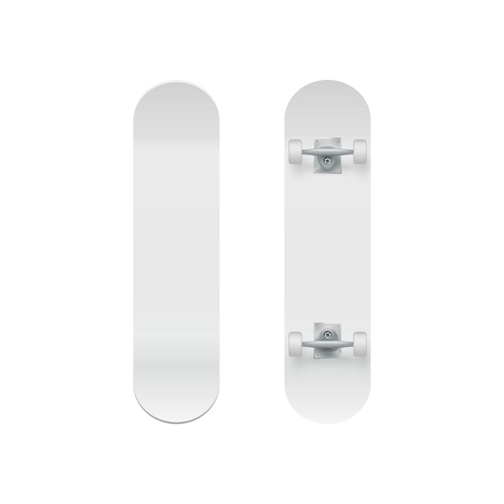 skate modelo. realista skate brincar. extremo urbano atividade. vetor ilustração isolado em branco