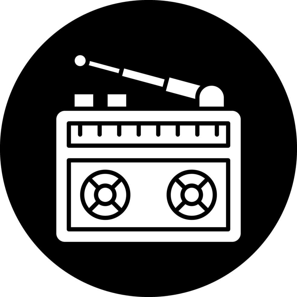 design de ícone de vetor de rádio