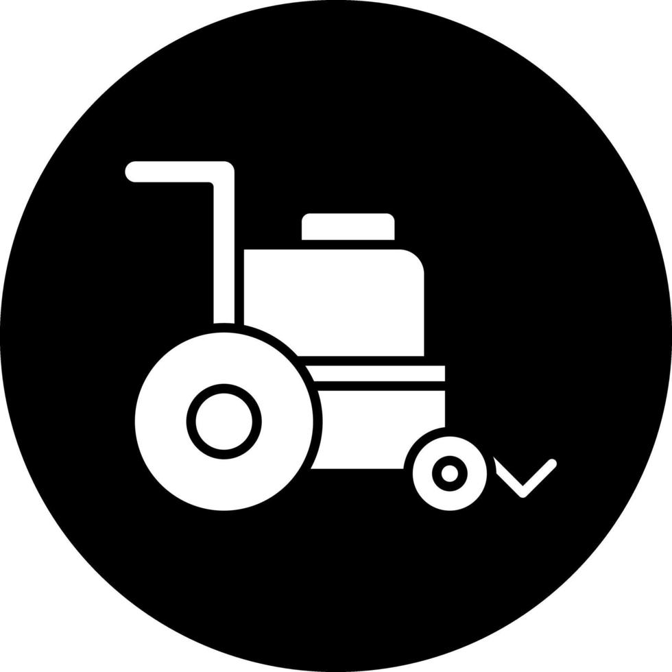 design de ícone de vetor de cadeira de rodas