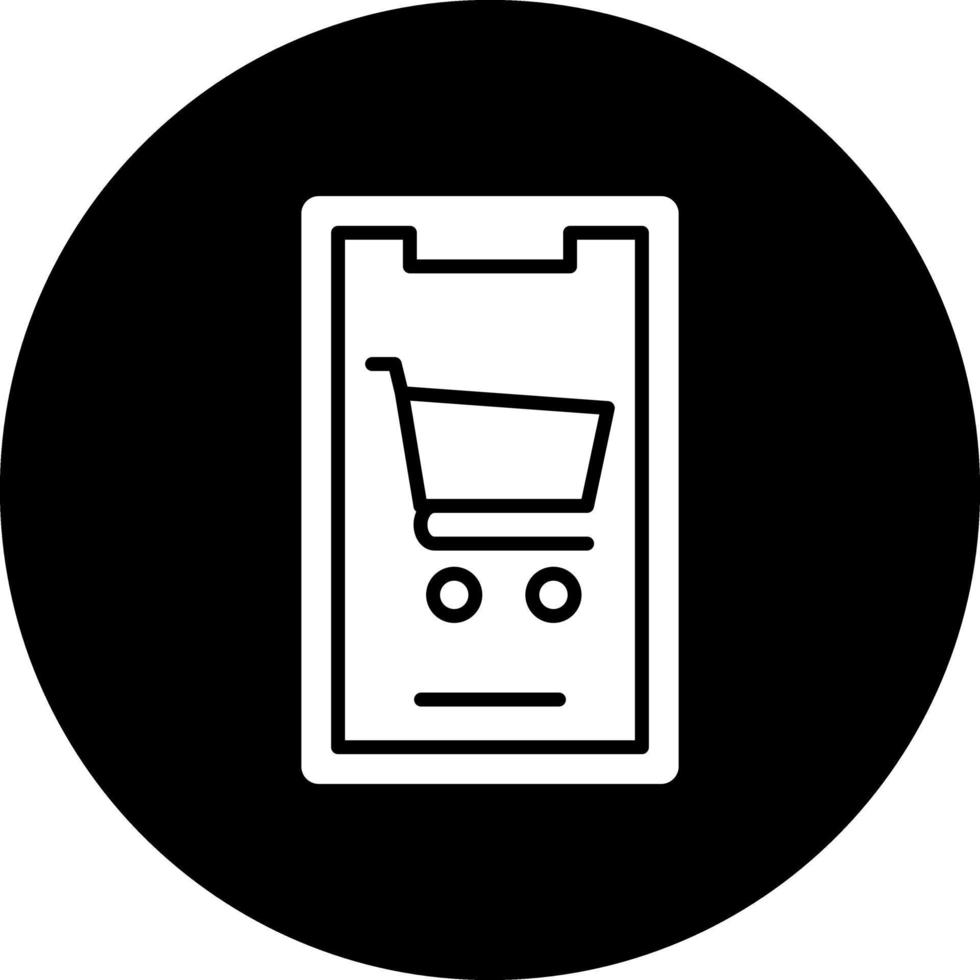 Móvel compras vetor ícone Projeto