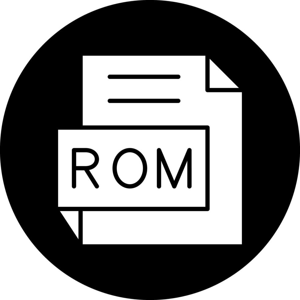 ROM vetor ícone Projeto