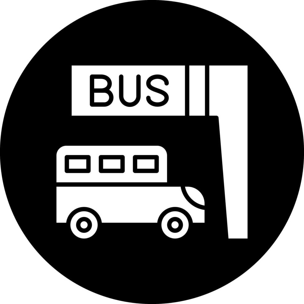 ônibus Pare vetor ícone Projeto