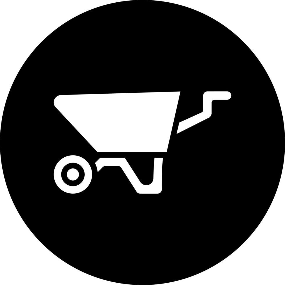design de ícone de vetor de carrinho de mão