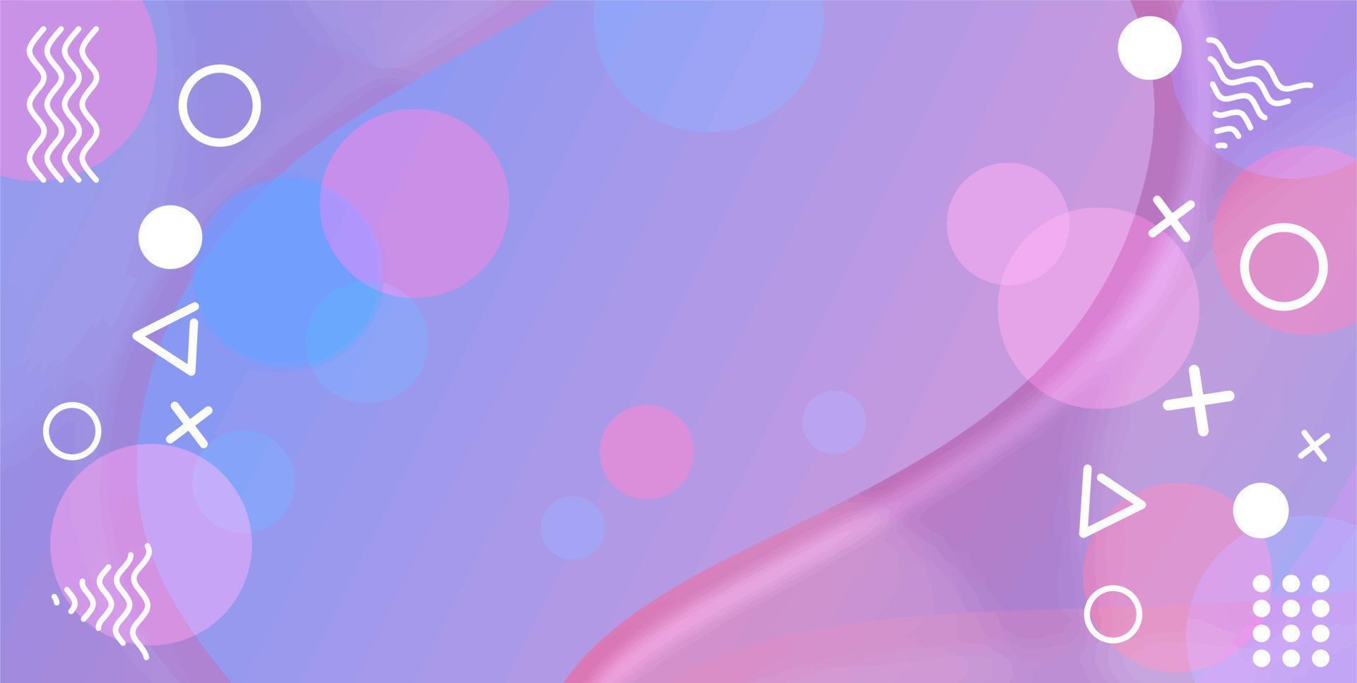 banner de modelo colorido com cor gradiente. design com forma líquida. vetor