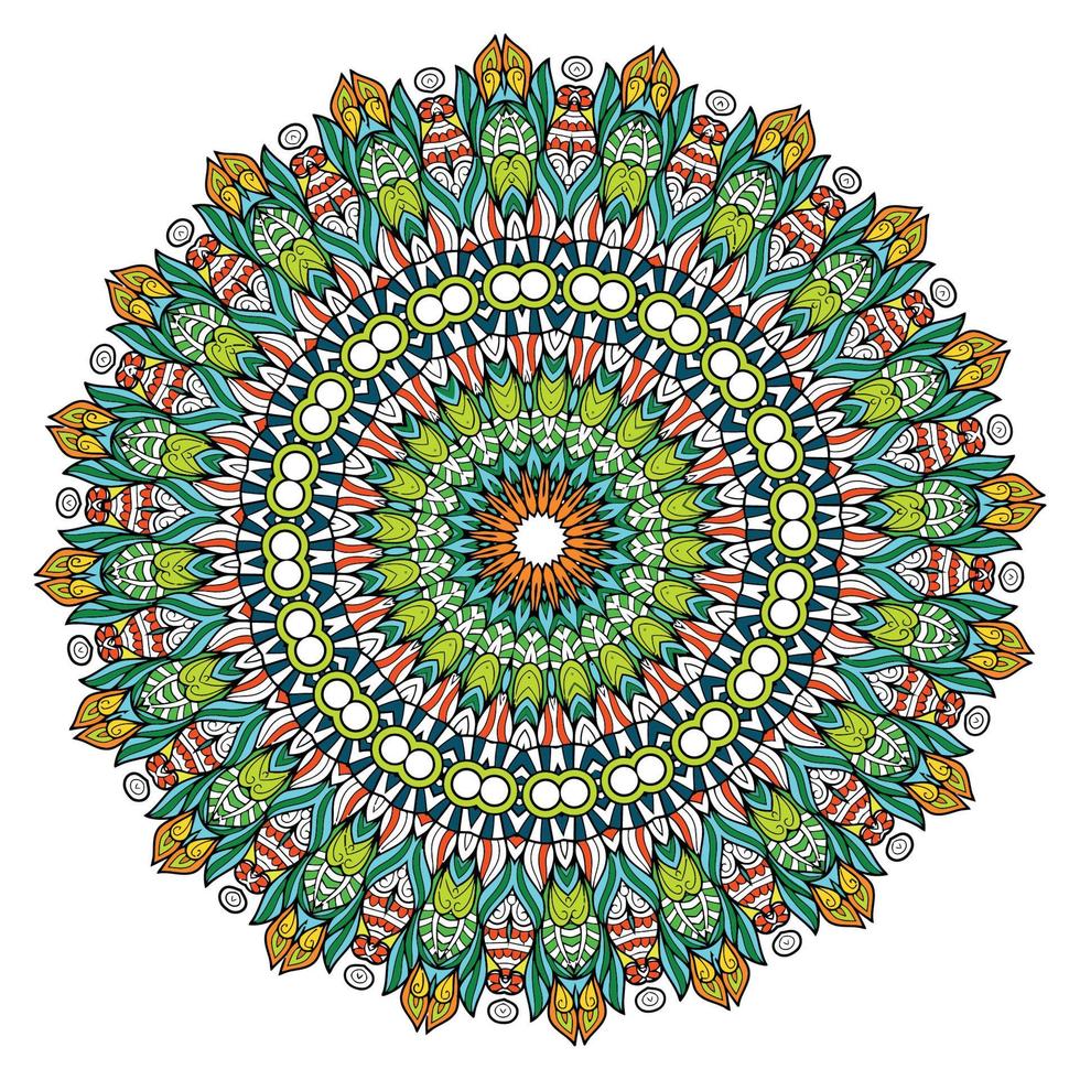 colorida mandalas para coloração livro. decorativo volta enfeites. incomum flor forma. oriental. antiestresse terapia padrões. tecer Projeto elementos. vetor