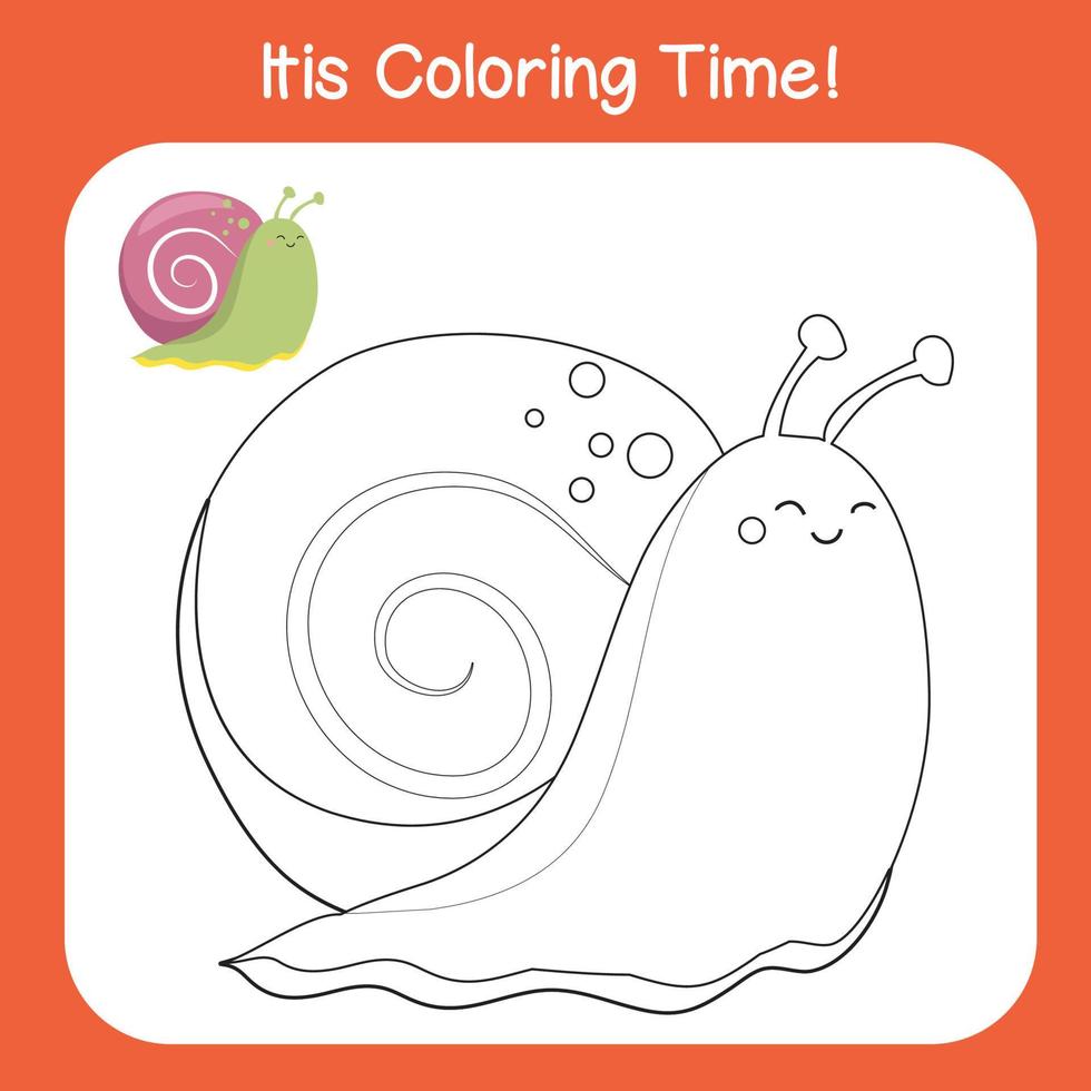 coloração animal planilha página. educacional imprimível coloração planilha. coloração atividade para crianças. motoric Habilidades Educação. vetor