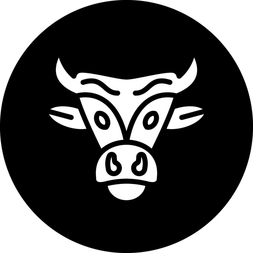 design de ícone de vetor de caveira de touro