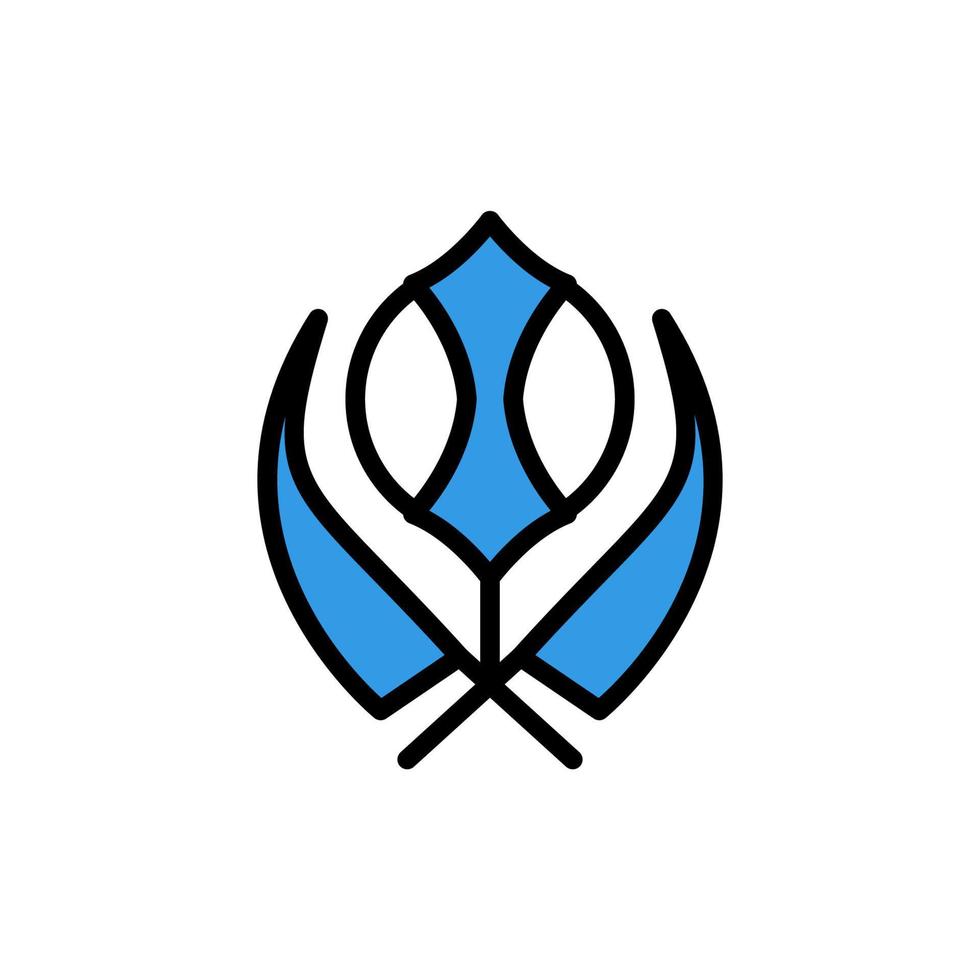 símbolo khandwa vetor ícone ilustração
