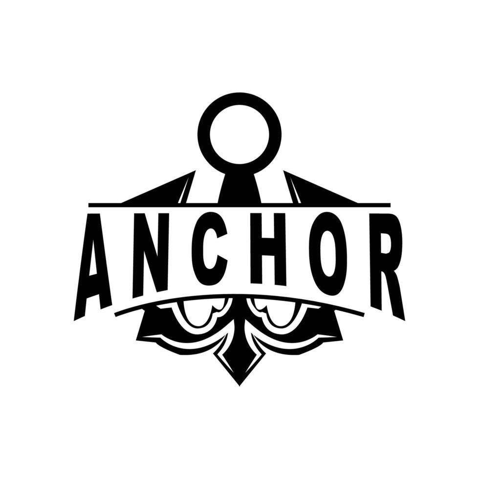 âncora logotipo, oceano navio vetor, simples minimalista projeto, âncora ícone, espartano, oceano, símbolo modelo ilustração vetor