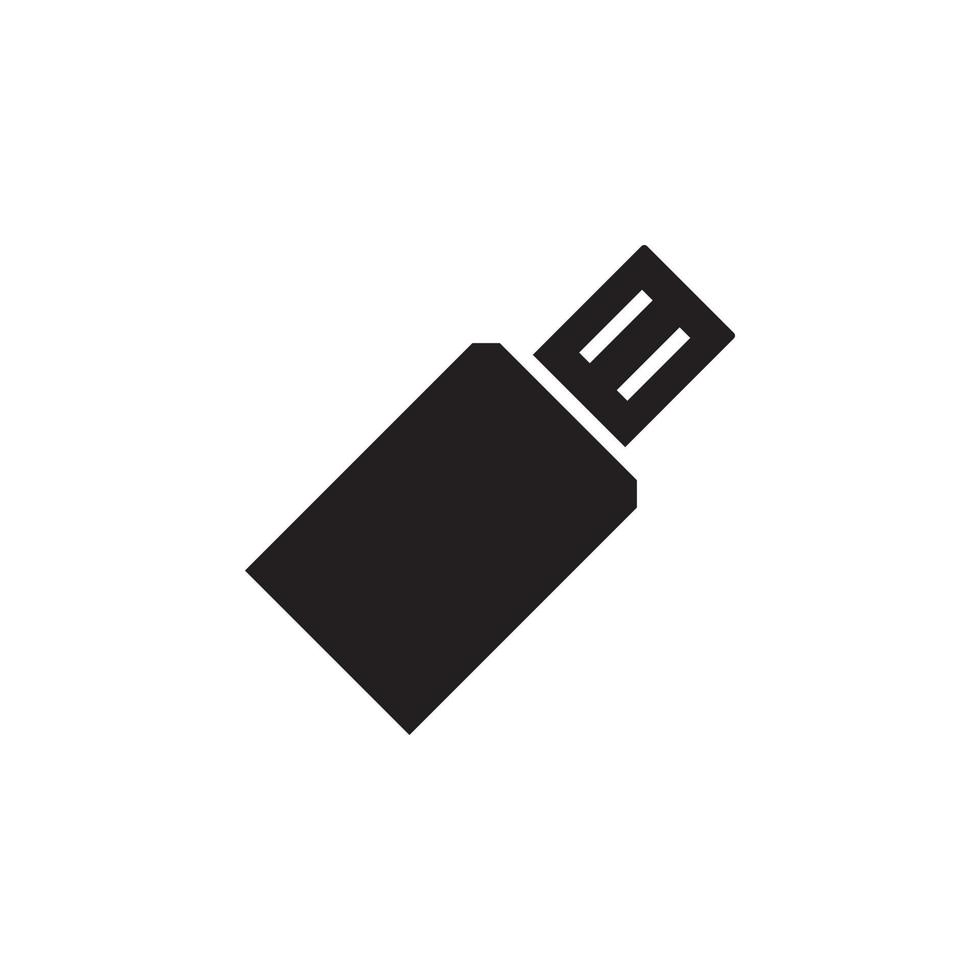 USB ícone vetor para local na rede Internet, ui essencial, símbolo, apresentação