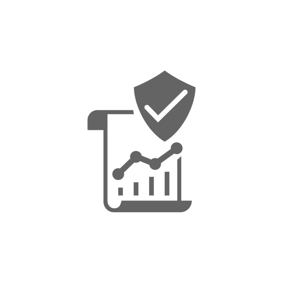 confidencial relatório, dados proteção conceito, criptografia relatório, seguro documento, escudo proteção vetor ícone ilustração