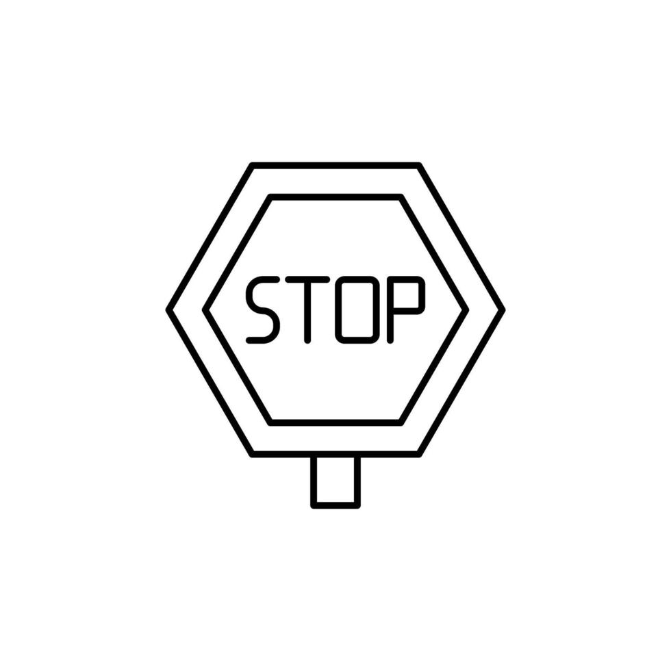 sinal, Pare vetor ícone ilustração