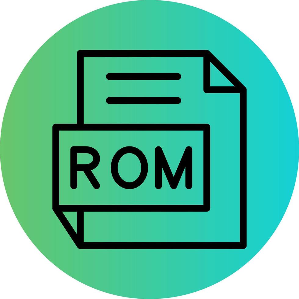 ROM vetor ícone Projeto