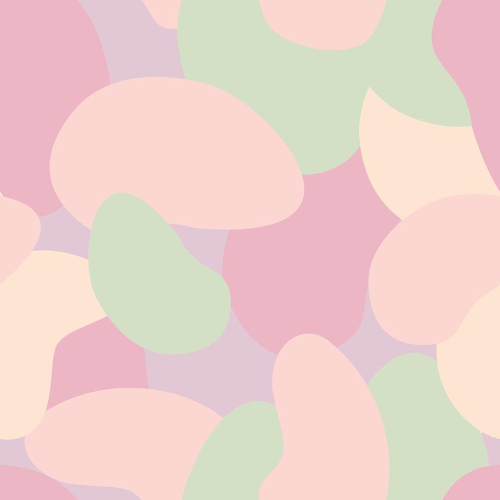 padrão sem emenda de camuflagem delicada abstrata. um padrão com formas, manchas e ovais em tons de bege e rosa vetor