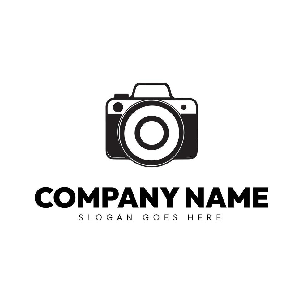 criativo e mínimo Preto e branco Câmera logotipo projeto, estúdio, fotografia logotipo ilustração vetor