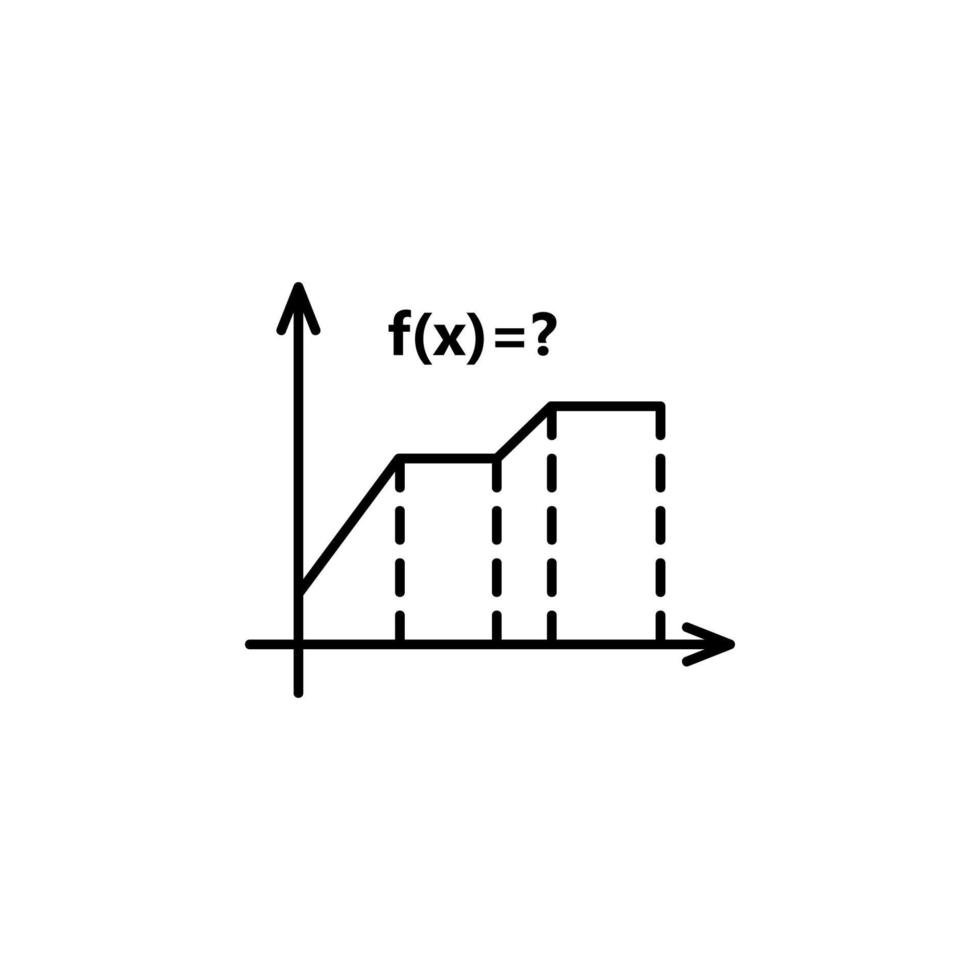 Fórmula matemática função vetor ícone ilustração