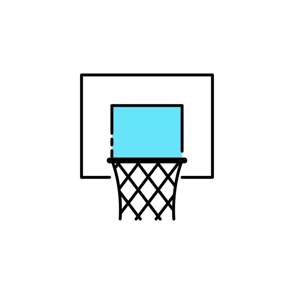 basquetebol, cesta, esporte vetor ícone ilustração