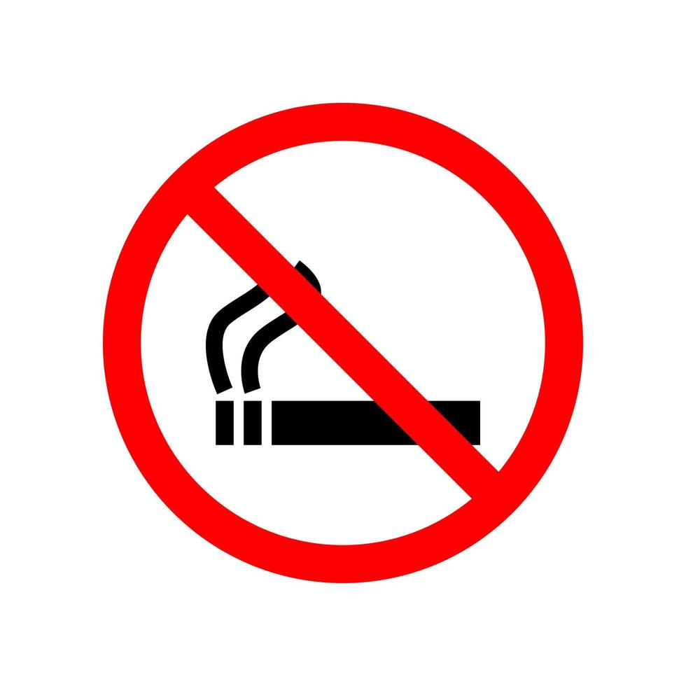 não fumar vetor ícone ilustração