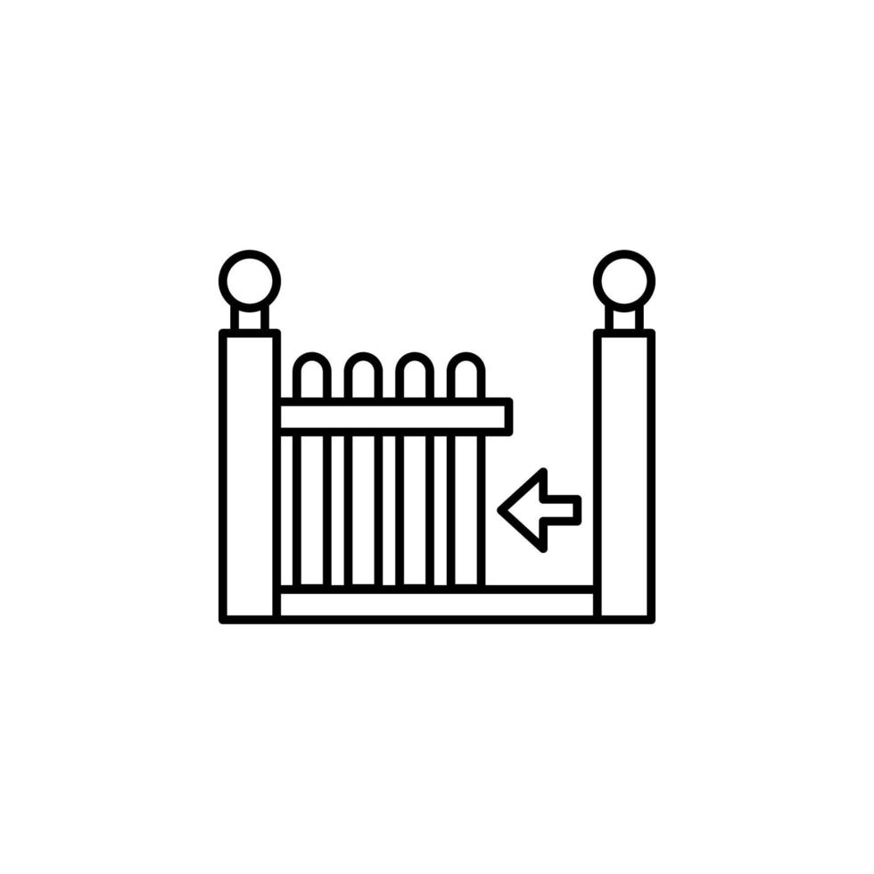 inteligente portão vetor ícone ilustração