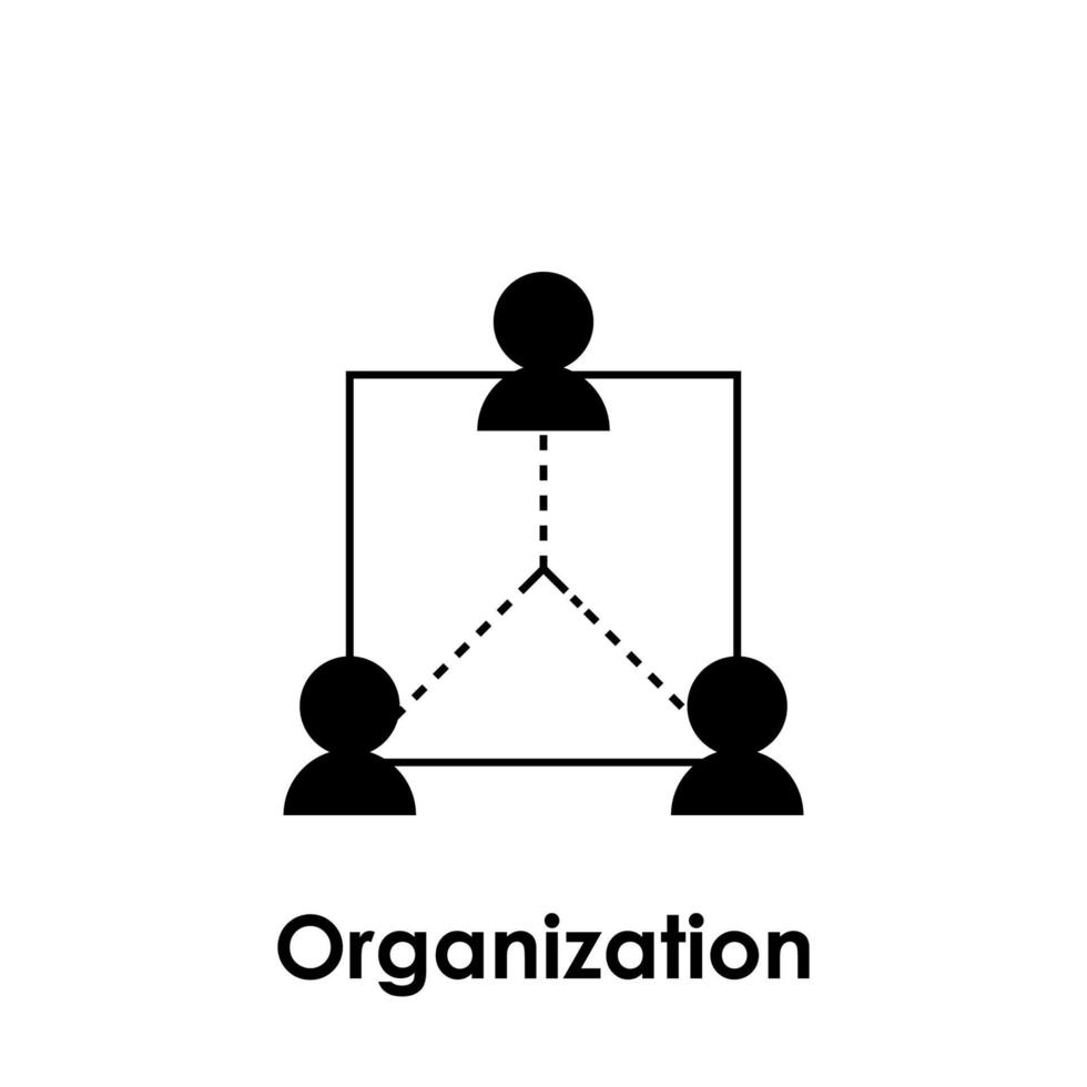 equipe, grupo, organização vetor ícone ilustração