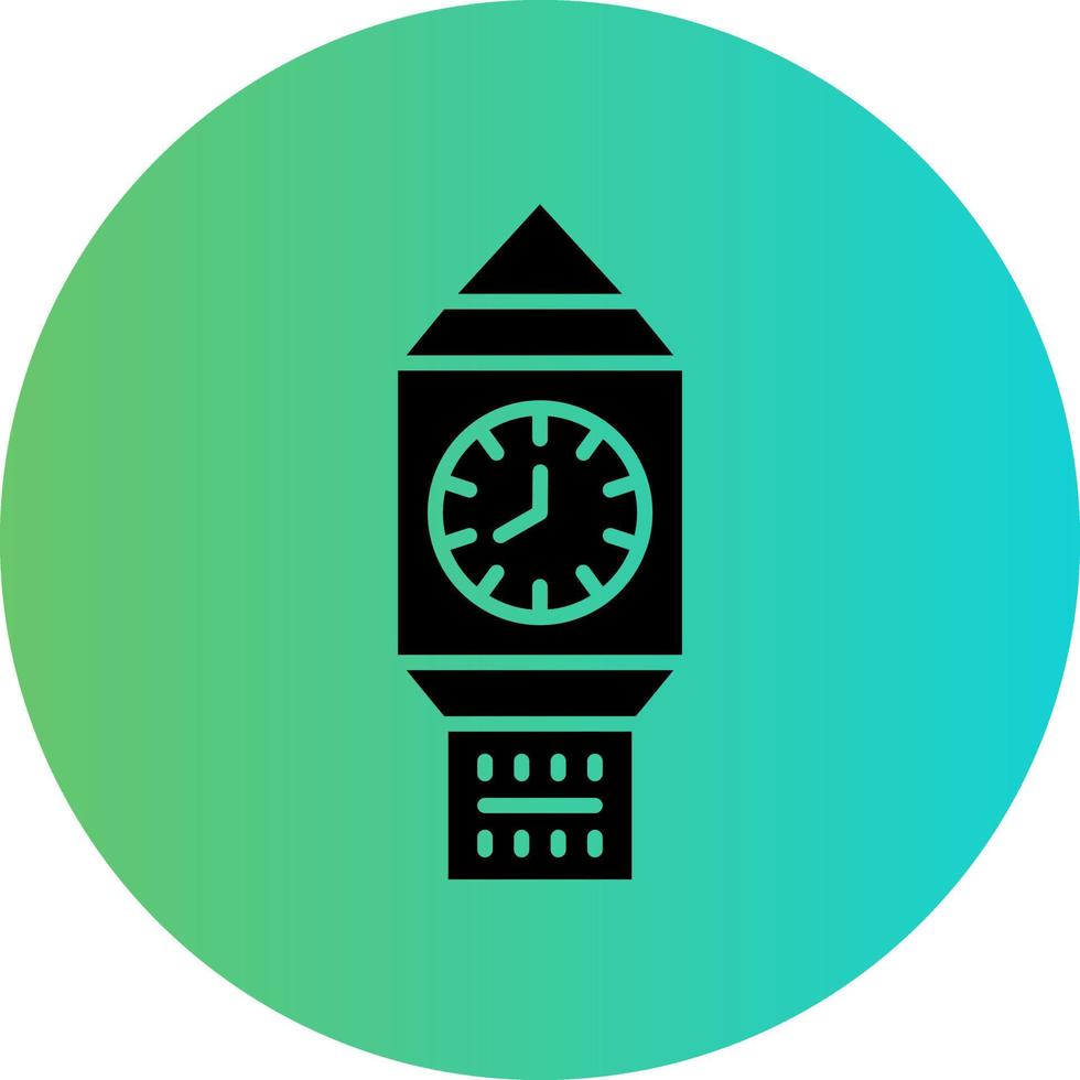 relógio torre vetor ícone Projeto