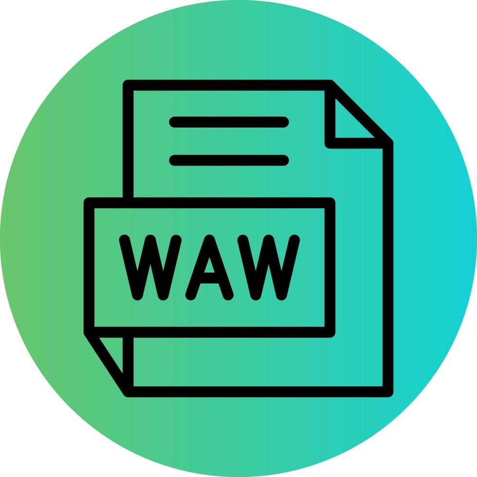 wav vetor ícone Projeto