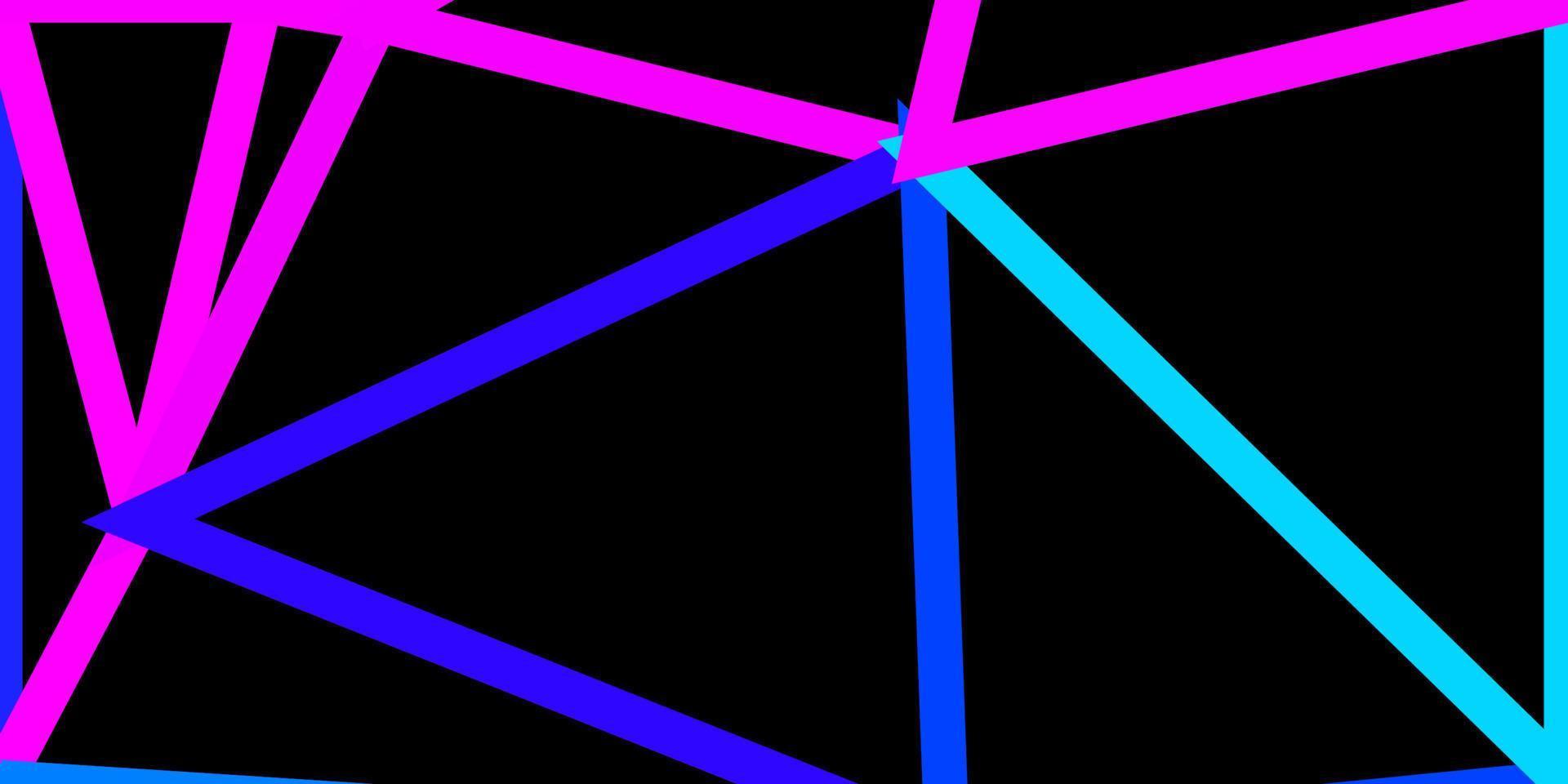 padrão de triângulo abstrato de vetor rosa claro, azul.