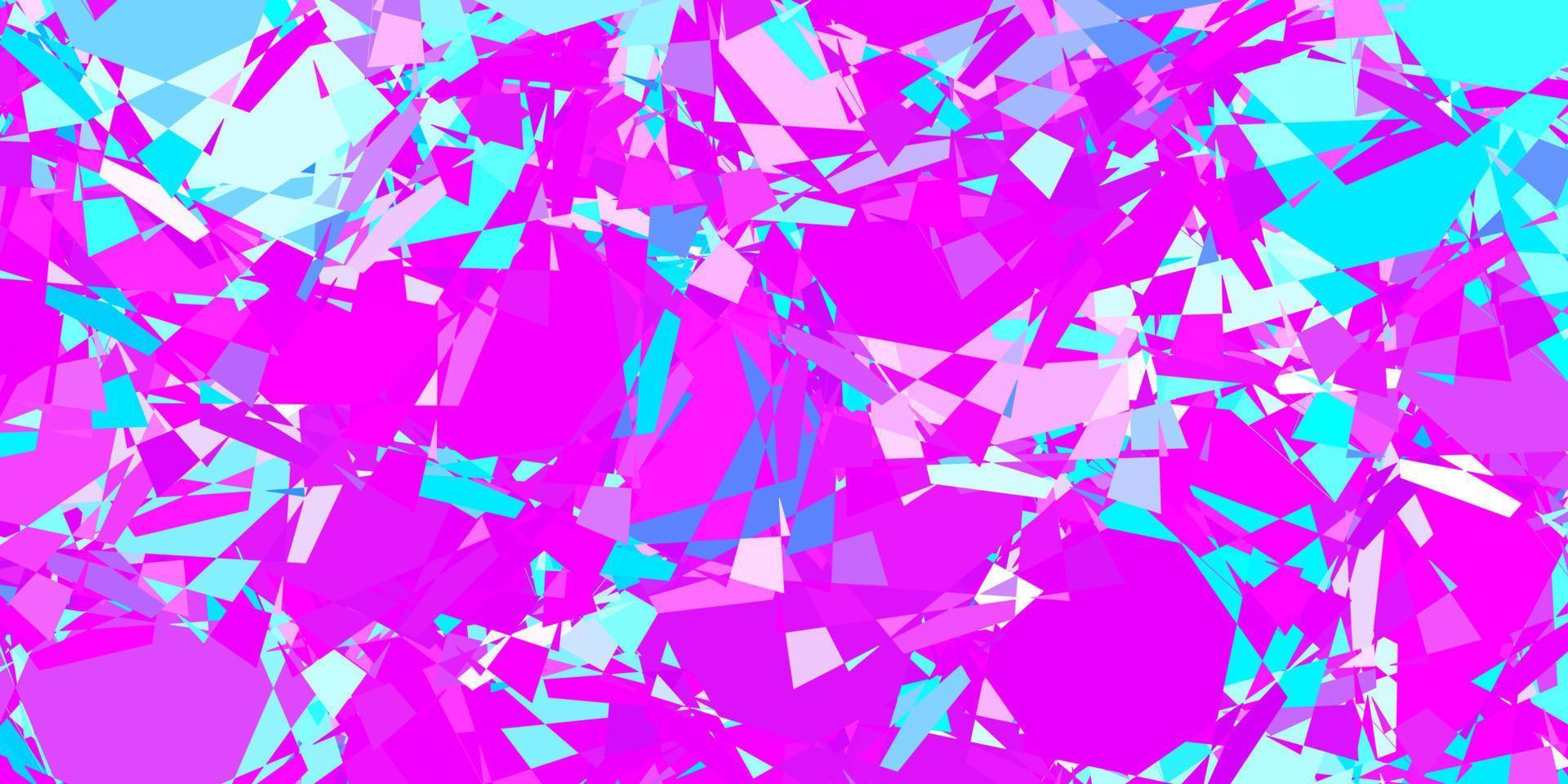 fundo vector rosa claro, azul com triângulos.