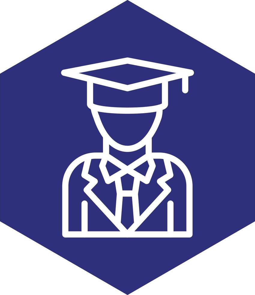 masculino graduado vetor ícone Projeto