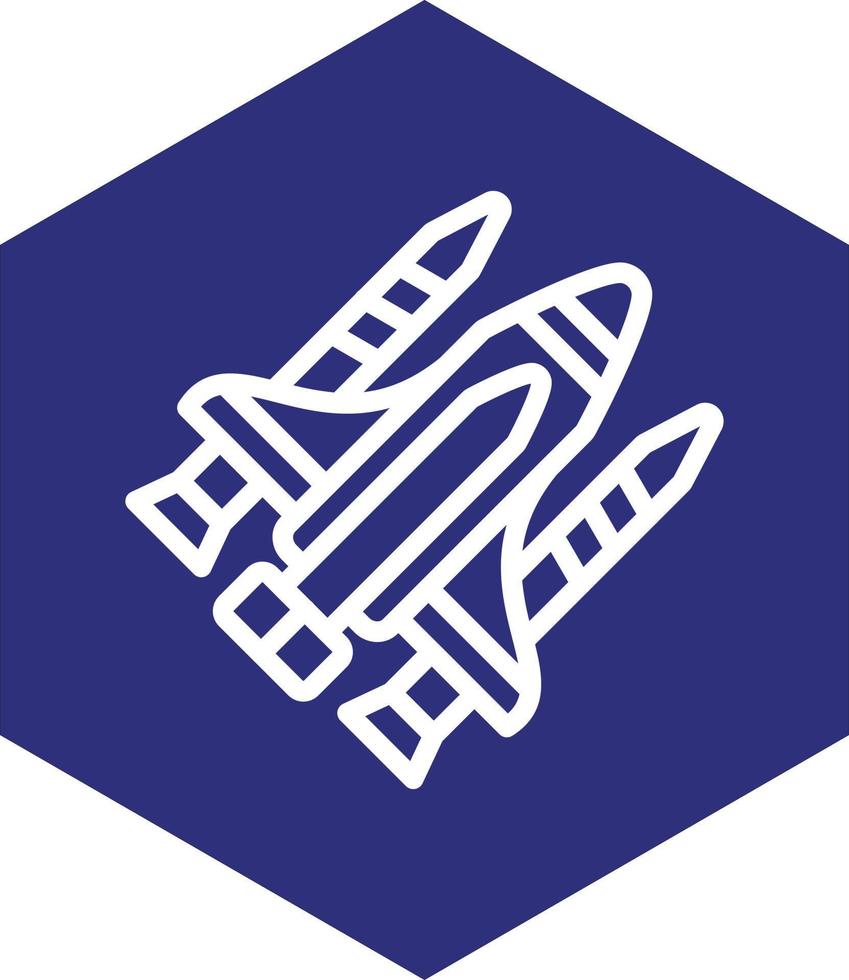 design de ícone vetorial de ônibus espacial vetor
