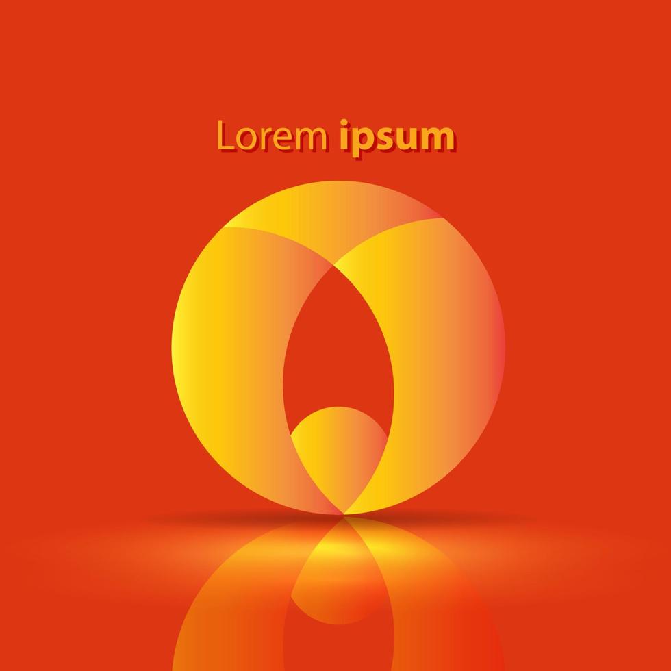 vetor abstrato círculo redemoinho logotipo Projeto elementos. origami papel estilo, plano, linha arte