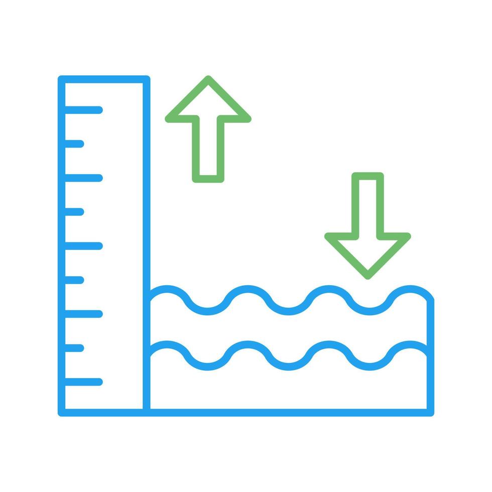 ícone de vetor de maré alta