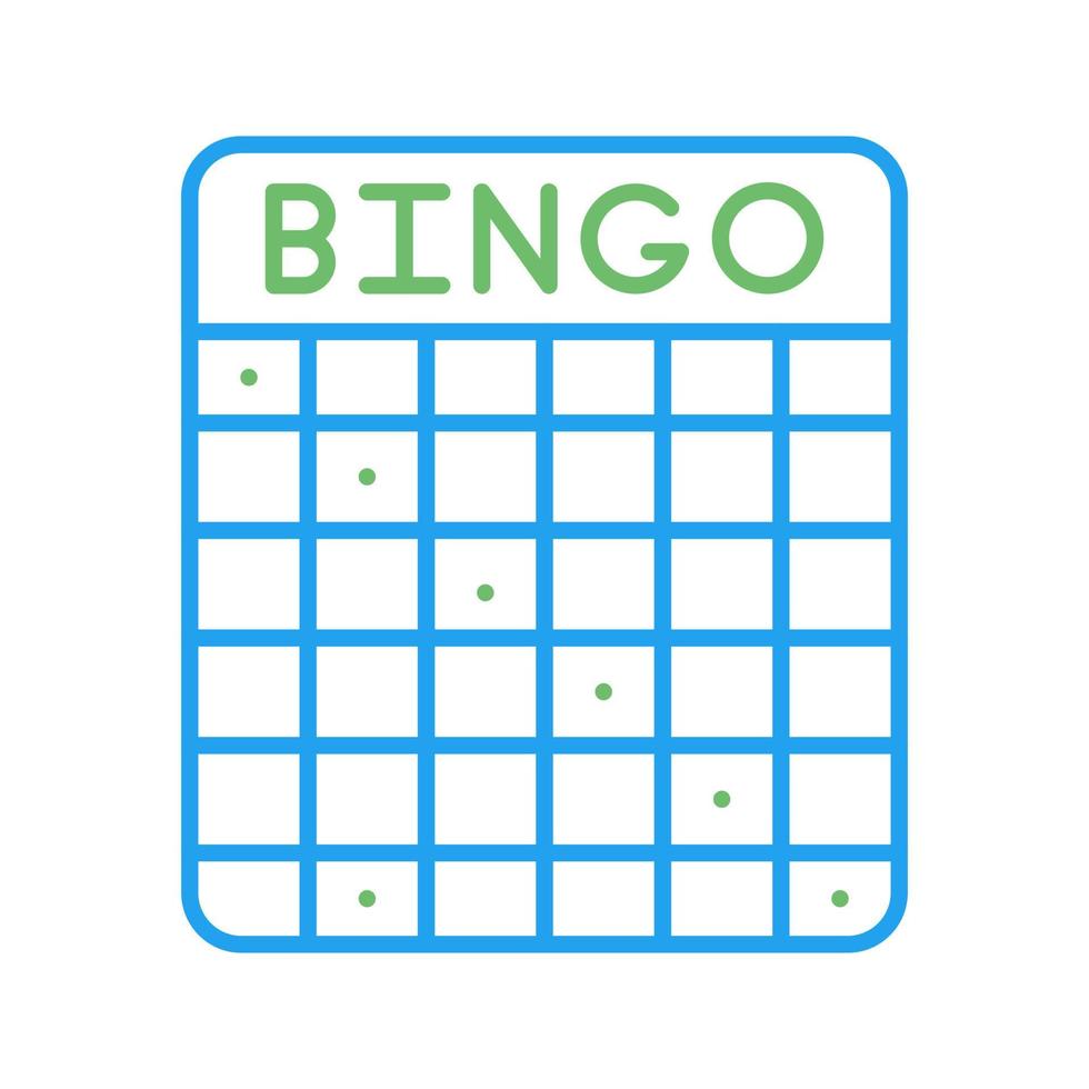 ícone de vetor de bingo