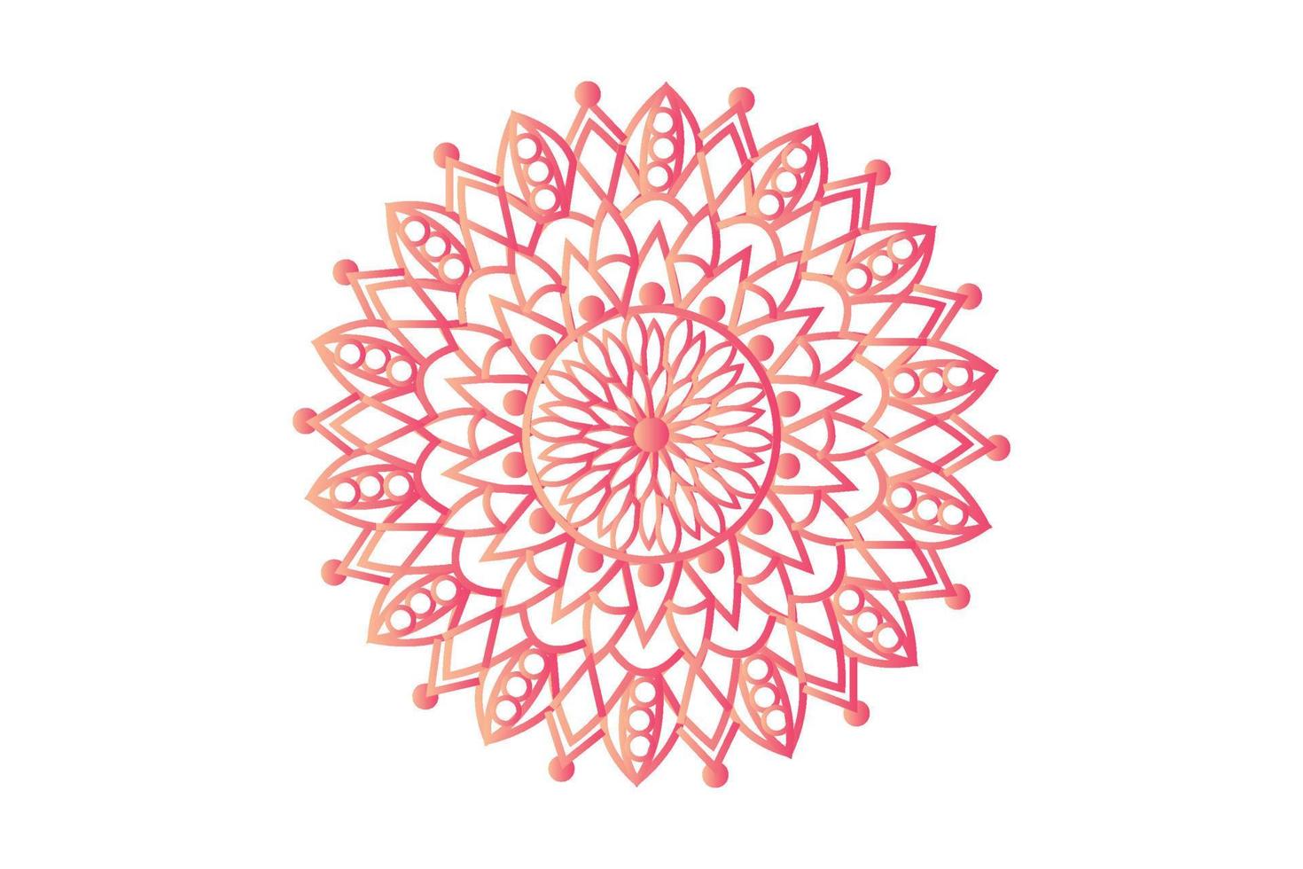 desenhado à mão mandala com floral padrões. ornamental mandala adulto coloração livro página. mandala padronizar para hena, mehndi, tatuagem, e decoração. vetor