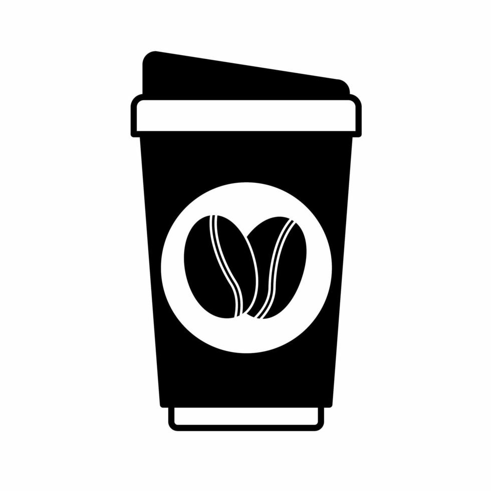 café copo ícone vetor simples ilustração. estoque vetor.