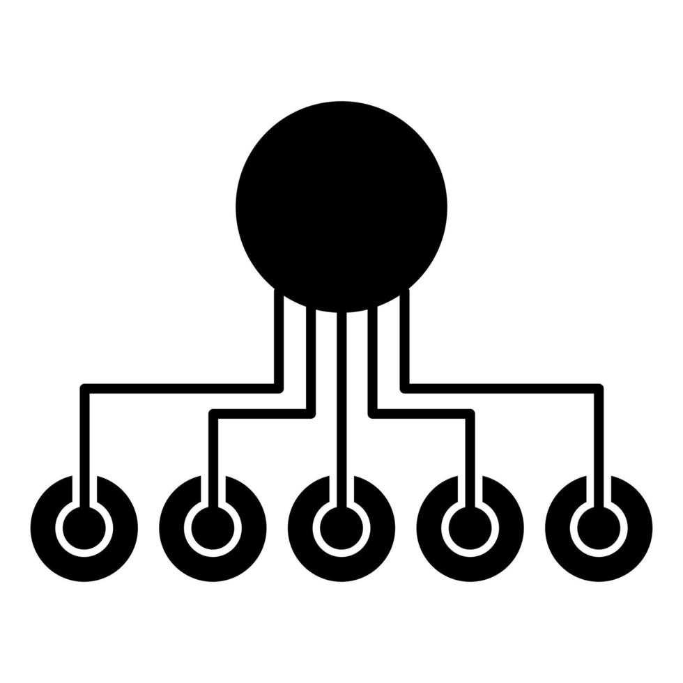 vetor de ícone de operações. sinal de ilustração de fluxo de trabalho. símbolo de fluxo de trabalho. automatizar logotipo.