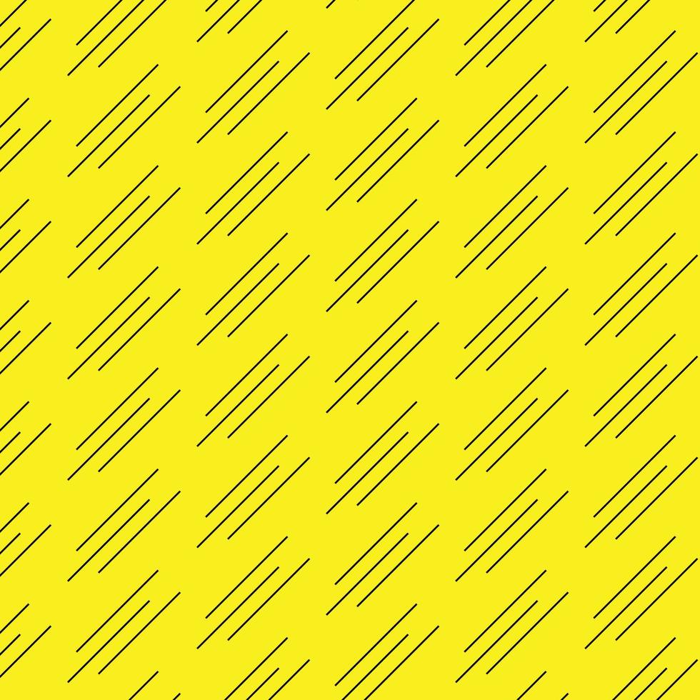 abstrato Preto linha padronizar em amarelo fundo. vetor