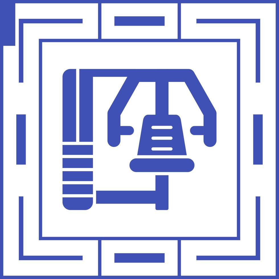 ícone de vetor de máquina de ginástica