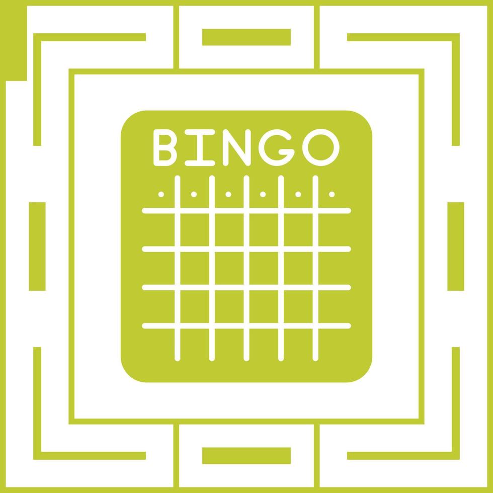 ícone de vetor de bingo