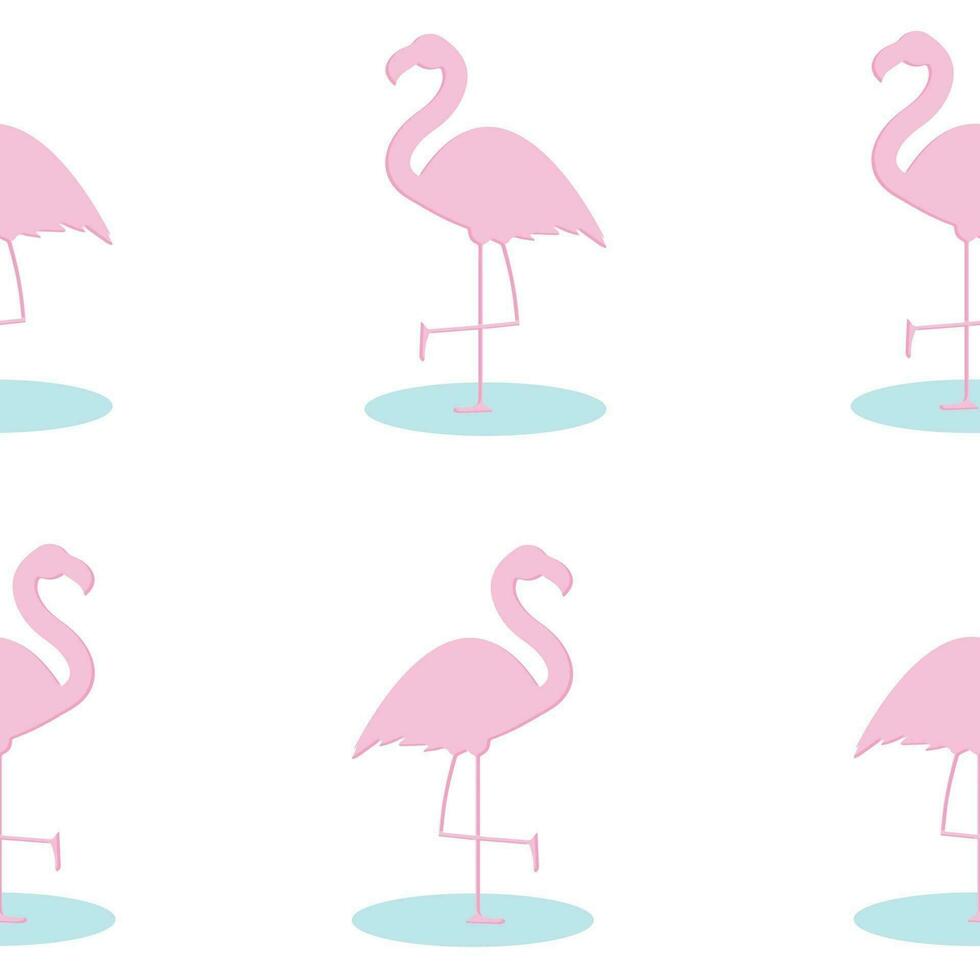 padrão sem emenda de flamingo. padrão de flamingo fofo para tecido, roupas de bebê, plano de fundo, têxteis, papel de embrulho e outras ilustrações de decoração. vetor