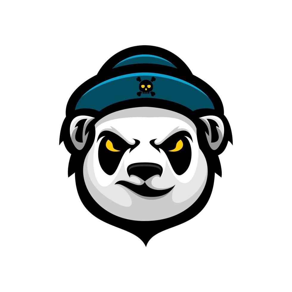 panda face vetor